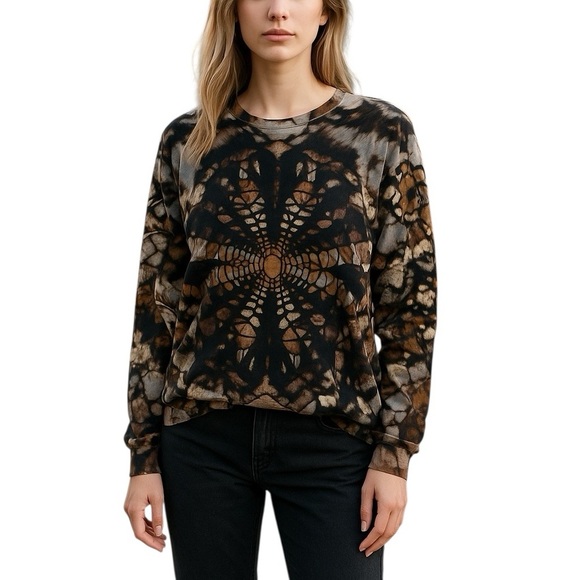 Gildan Tops - Gildan Stylish Brown Tie-Dye Ultra Cotton Women's Top XL